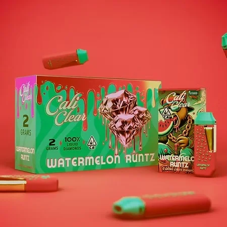 Cali Clear Watermelon Runtz 2g Disposable Vape
